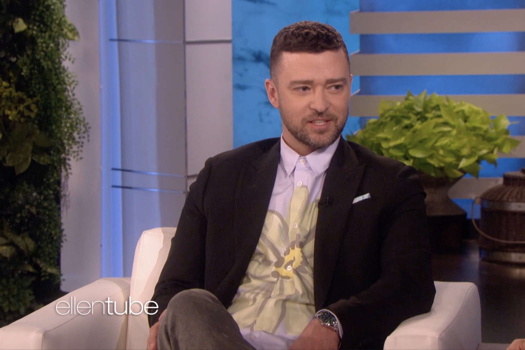 Justin Timberlake Rolex Milgauss Z Blue 116400GV The Ellen Show