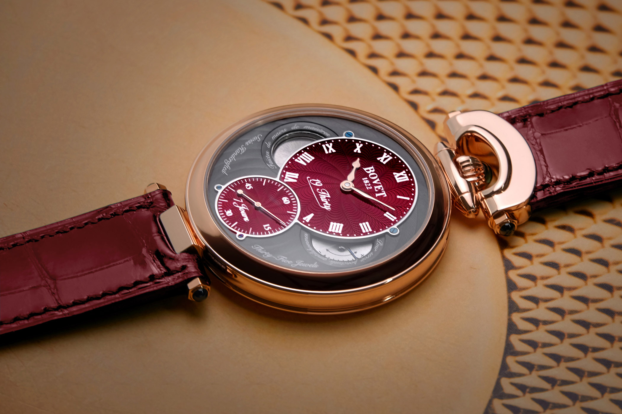 Bovet Fleurier 19Thirty Red Guilloche