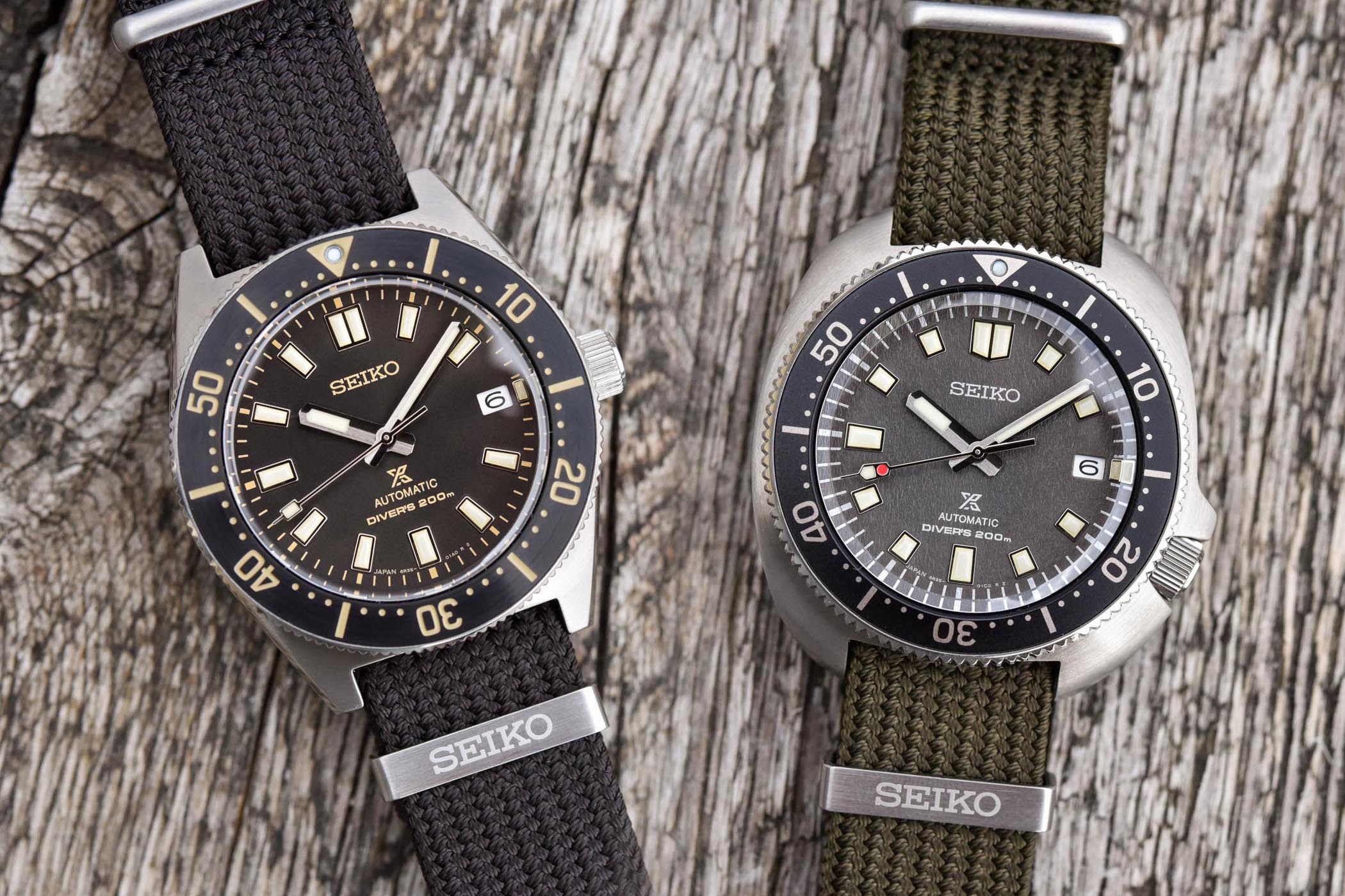 2021 Seiko Prospex Divers 1965 and 1970 Re-interpretation fabric straps SPB239J1 SPB237J1