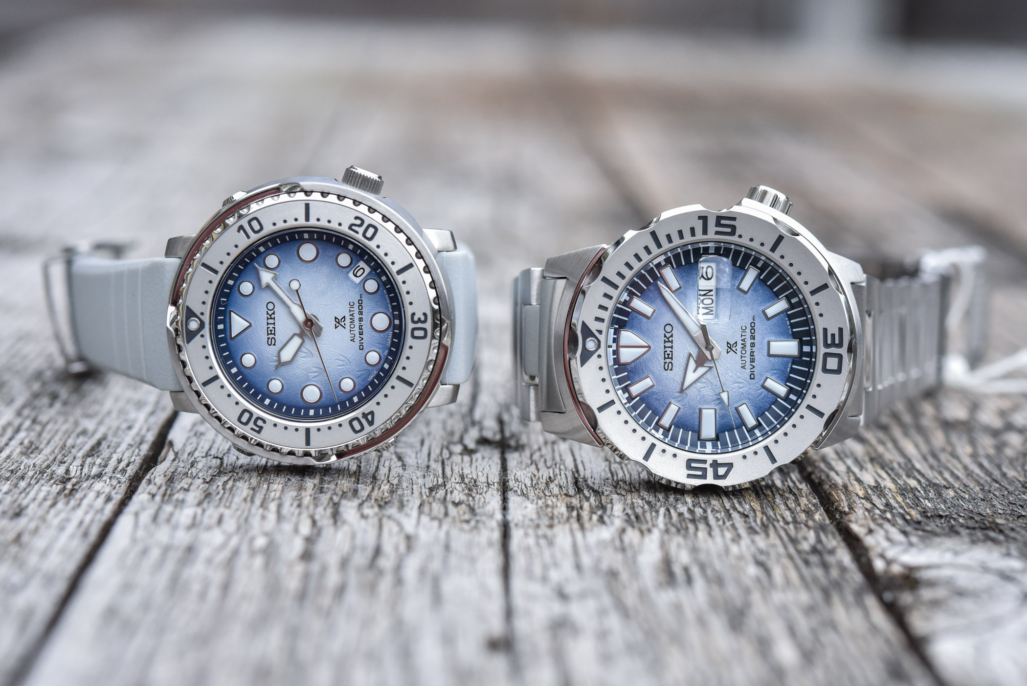 Seiko Prospex Save The Ocean Antarctica Monster SRPG57K1 - Baby Tuna SRPG59K1